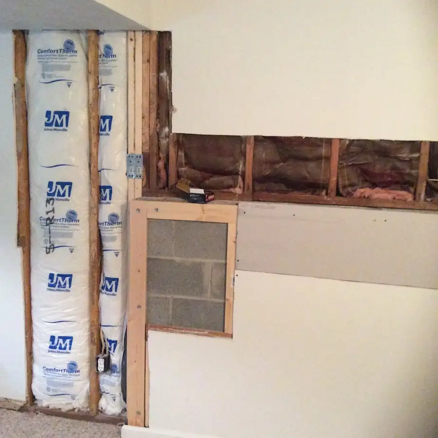 Wall insulation replacement during Contents Cleaning & Restoration in New Britain